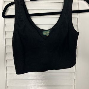 Black crop top